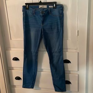 Hollister blue skinny jeans